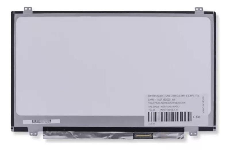 Imagem de Tela 14" LED Slim Para Notebook Part Number LP140WH2 (TL)(81)