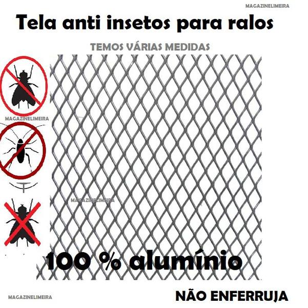 Imagem de Tela Anti Escorpiões E Insetos 10cm X 100cm Para Ralos