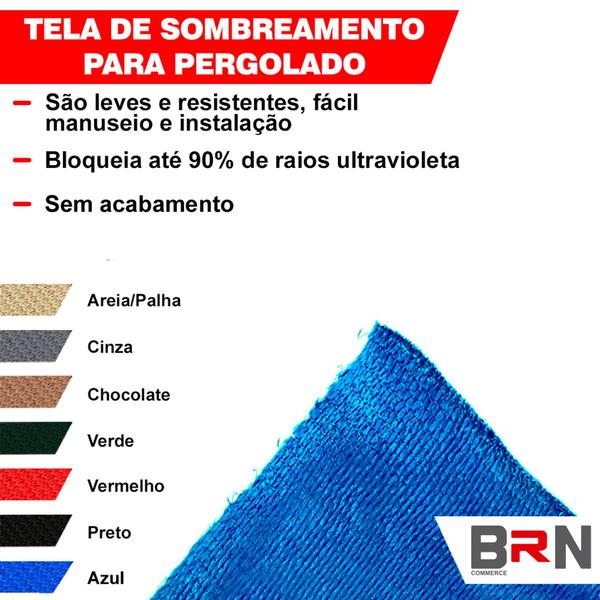 Imagem de Tela Cobertura Para Pergolado Sombrite 90% Várias Cores 5x1 Metro Linear