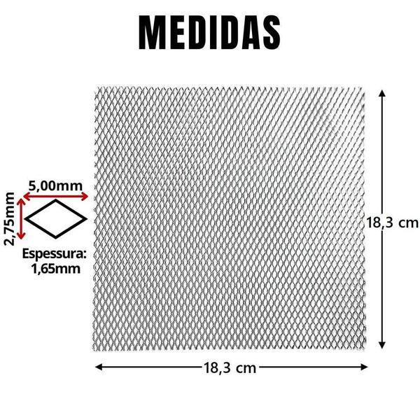 Imagem de Tela De Proteção Para Ralo Quadrado 20x20 Quintal Banheiro Anti Insetos Bichos