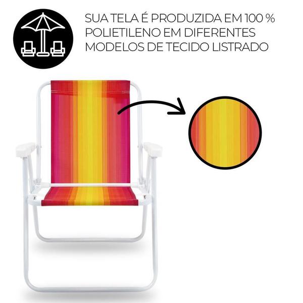 Imagem de Tela De Reposição P/Cadeira Alta Mor Amarelo E Vermelho 2200