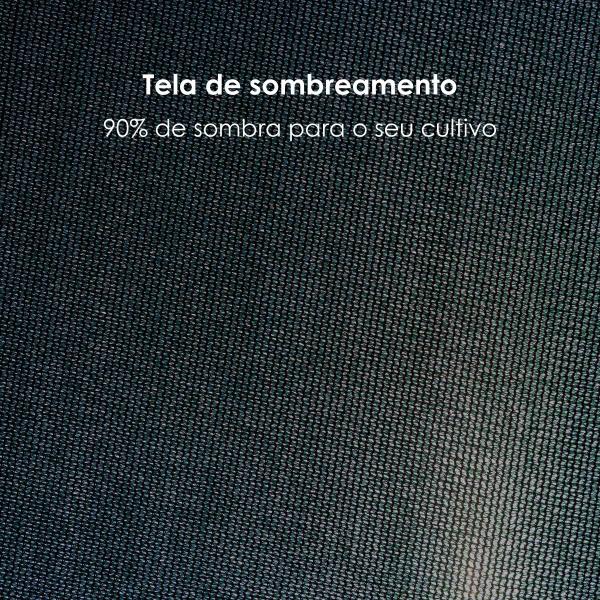 Imagem de Tela De Sombreamento 90% Horta Estufas Preto 4x10m 40m²