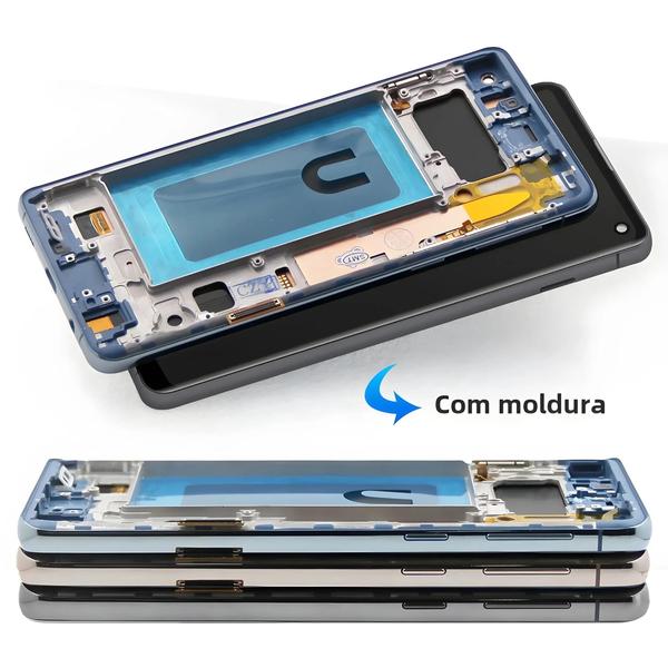 Imagem de Tela de Toque LCD para Samsung Galaxy S10 Plus (G975/G975F) - Com Moldura