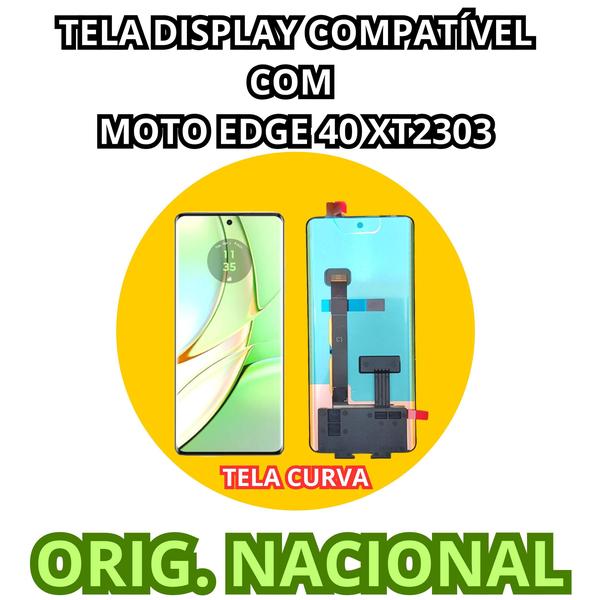 Imagem de Tela Display Compatível Moto Edge 40 Xt2303 Curvado Nacional