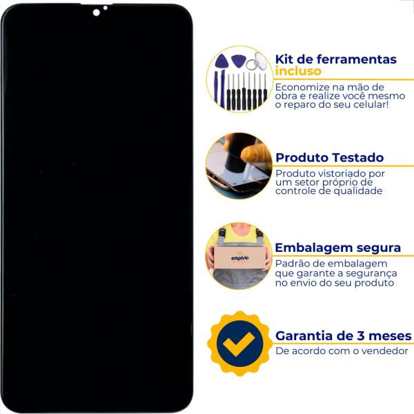 Imagem de Tela Display Frontal Compatível A10 Preto Empório Standard