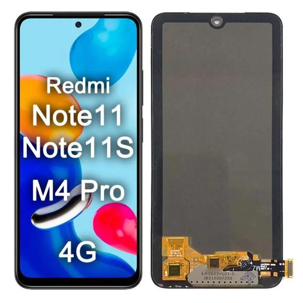 Imagem de Tela Display Touch Frontal Lcd Para Note 11 11s 4g Incell Flex Lado