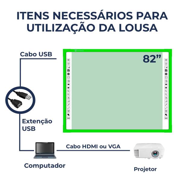 Imagem de Tela eletronica unionboard color verde 82 polegadas