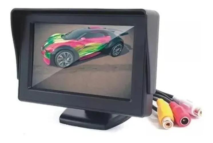 Imagem de Tela Fixa Monitor Veicular 4.3 Vídeo Lcd Para Câmera Ré