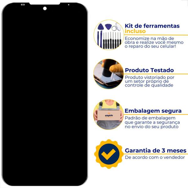 Imagem de Tela Frontal Display Compatível Moto E7 Power Preto Empório