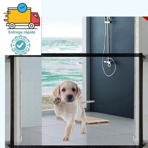 Imagem de Tela Grade Rede Porta Escada Cachorro Pet Cão Segurança 1,2M