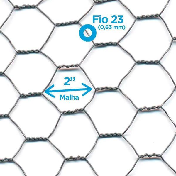 Imagem de Tela Hexagonal Galinheiro 50x1,50m Fio 23 Morlan