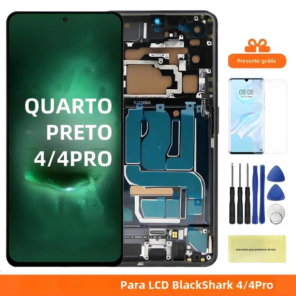 Imagem de Tela LCD Super AMOLED Xiaomi Black Shark 4 Pro - Touchscreen com Moldura