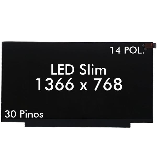 Imagem de Tela LED 14 Slim 30 Pinos Para Notebook Positivo Stilo XC3620, Motion Q232b, PN SL140PB42D1636, Fosca