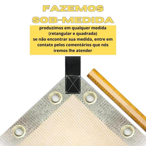 Tela Lona Cobertura Jardim Horta 80% Bege 3X1,5 Bainha Ilhos - Azvtelas&Sombrites Imagem de Tela Lona Cobertura Jardim Horta 80% Bege 3X1,5 Bainha Ilhos