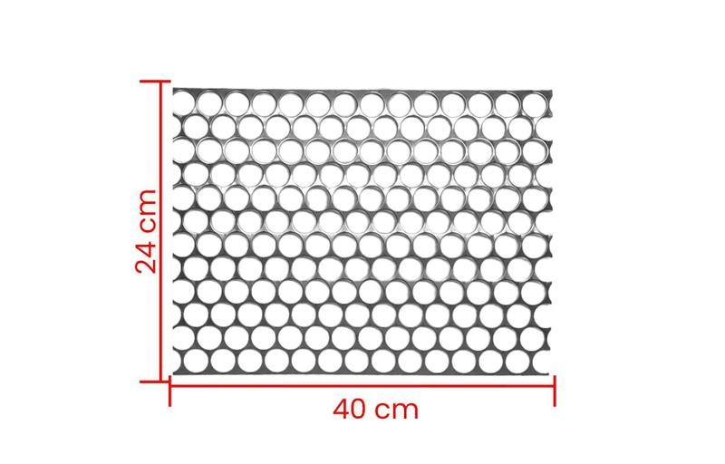 Imagem de Tela Moeda Inox 40X24 Centímetros De Altura Grossa Reforçada