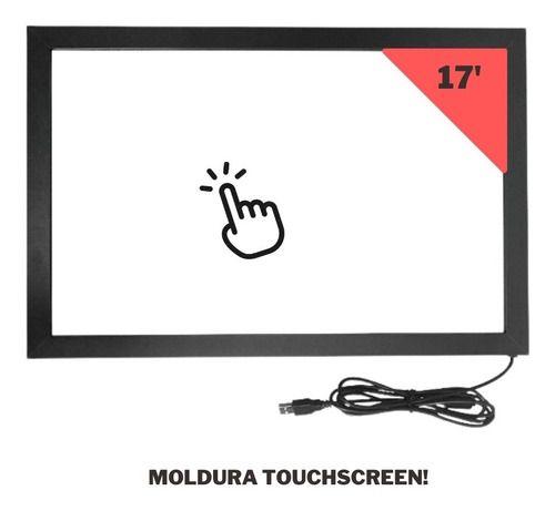 Imagem de Tela Moldura Touch Capacitiva P/ Monitor 17' 10 Toques 4:3