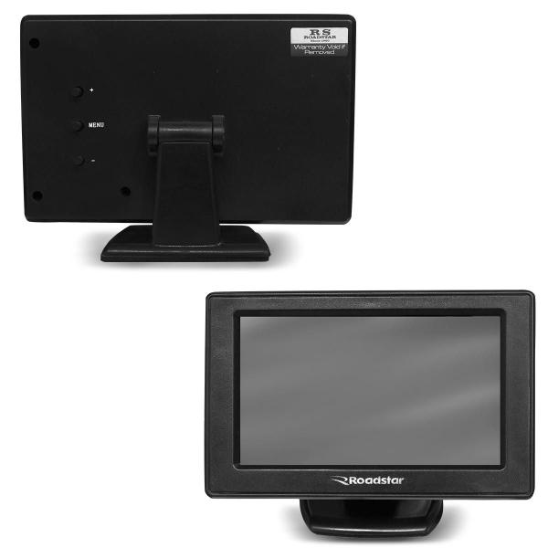 Imagem de Tela Monitor 4.3 LCD Portátil Automotivo Universal Preto