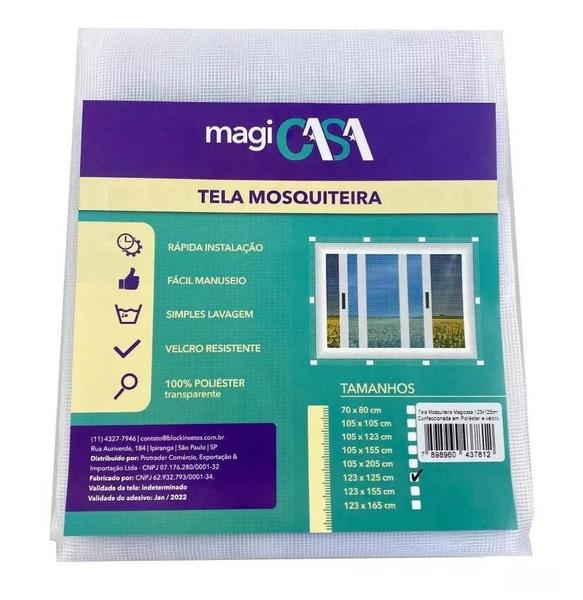 Imagem de Tela Mosquiteira 1,05x1,23M Confeccionada Em Poliéster E Tiras Autocolantes