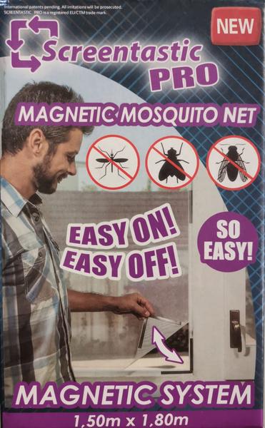 Imagem de Tela Mosquiteira Magnetica Para Janela Com Imã Anti Mosquitos 180x150