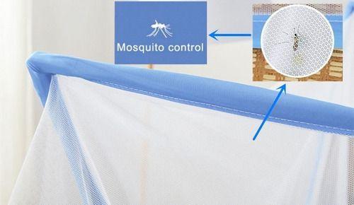 Imagem de Tela Mosquiteiro Cama Casal Dobrável Portátil E Prática