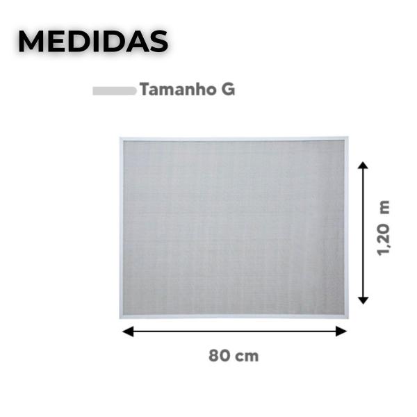 Imagem de Tela Mosquiteiro Janela proteção anti inseto P/M/G Util 