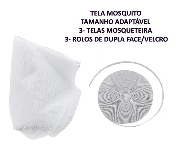 Imagem de Tela Para Janela Anti Mosquito Mosquiteira 1.30x1.50 Pratica