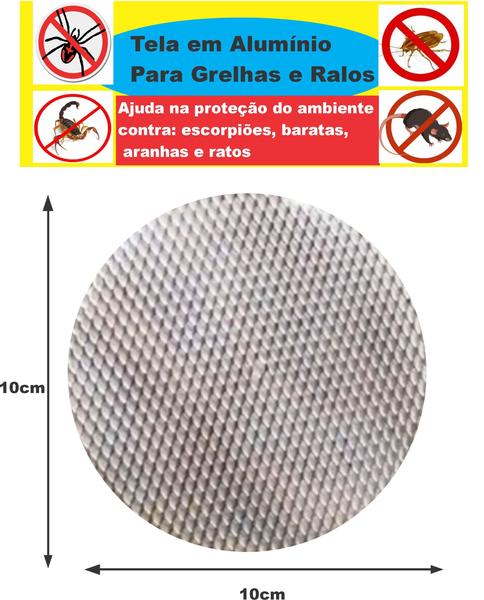 Imagem de Tela Para Ralo Redonda 10x10 Cm Anti-inseto Ralo Abre/fecha1