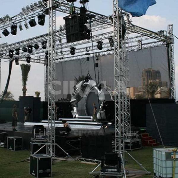 Imagem de Tela Preta Fundo de Palco 4x4 Metros para Eventos Proteção e Segurança