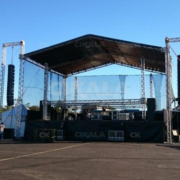 Imagem de Tela Preta Fundo de Palco 8x6 Metros para Eventos Proteção e Segurança