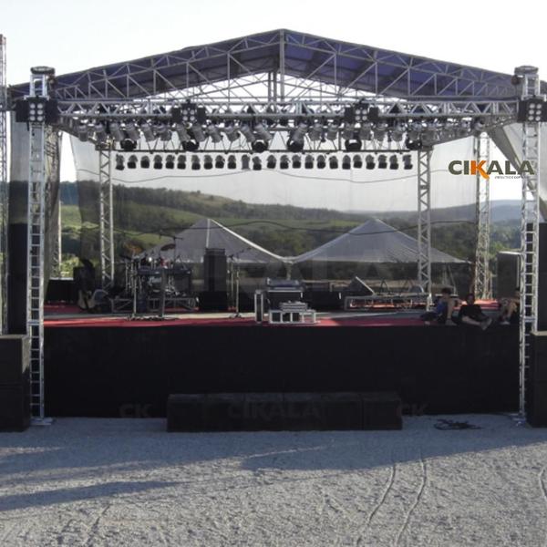 Imagem de Tela Preta Fundo de Palco 9x5 Metros para Eventos Proteção e Segurança