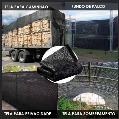 Imagem de Tela Preta Para Caminhão 6x4 Metros Para Transporte