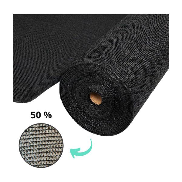Tela Preta Sombrite Hortas e Estufas Proteção 50% 1,5x20 - R A MIX Imagem de Tela Preta Sombrite Hortas e Estufas Proteção 50% 1,5x20