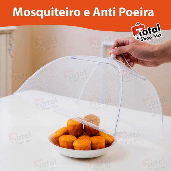 Imagem de Tela Protetor Mosquiteiro para Alimentos Frutas Bolos Contra Insetos Mosquito Anti Poeira