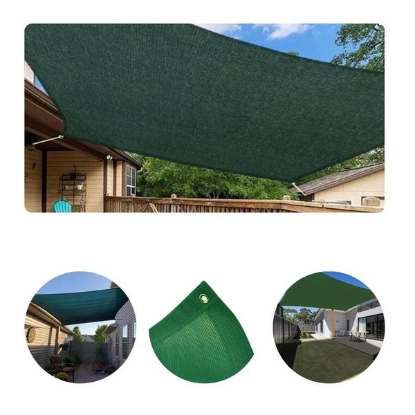 Imagem de Tela Shade Sombreamento Verde Multiuso 90% - 5x13 Mts