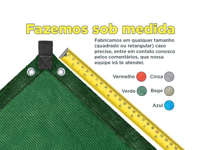 Imagem de Tela Shade Toldo Sombrite Verde 80% Pergolado Jardim 4X2