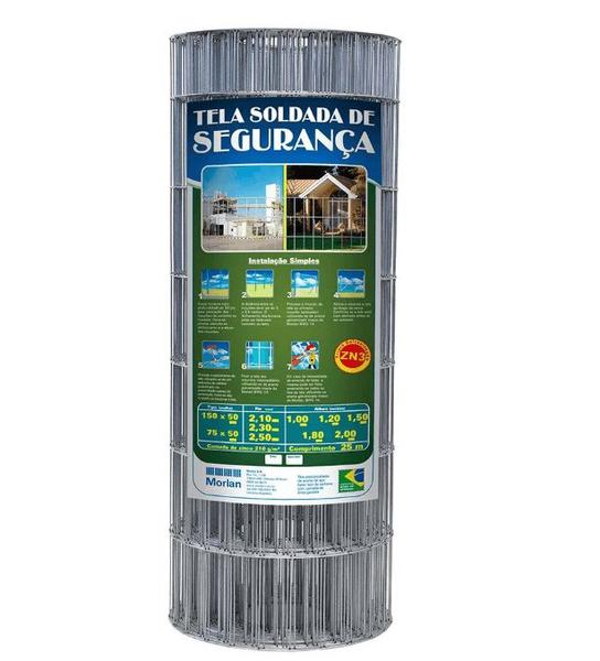 Imagem de Tela Soldada Alambrado Segurança 15x5 1,8x25m 2,3mm Morlan