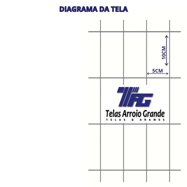 Imagem de TELA SOLDADA FORTINET VERDE MALHA 5x10cm FIO 2,50mm RL 25X1,0m