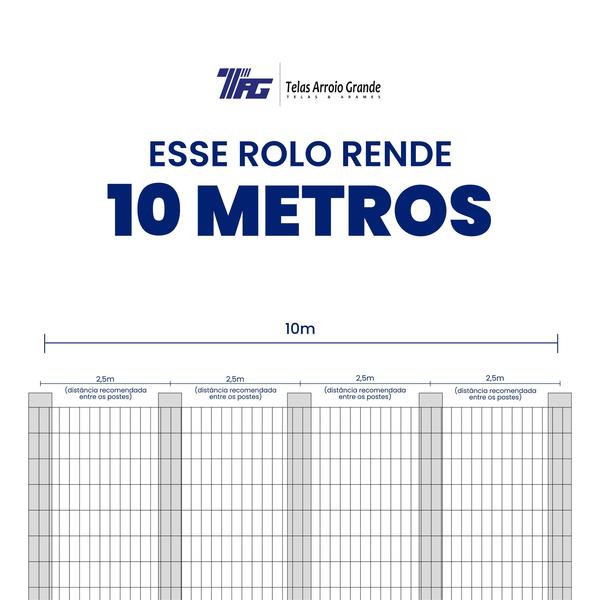 Imagem de TELA SOLDADA TAG MALHA 5x10cm FIO 1,60mm RL 10X1,5m