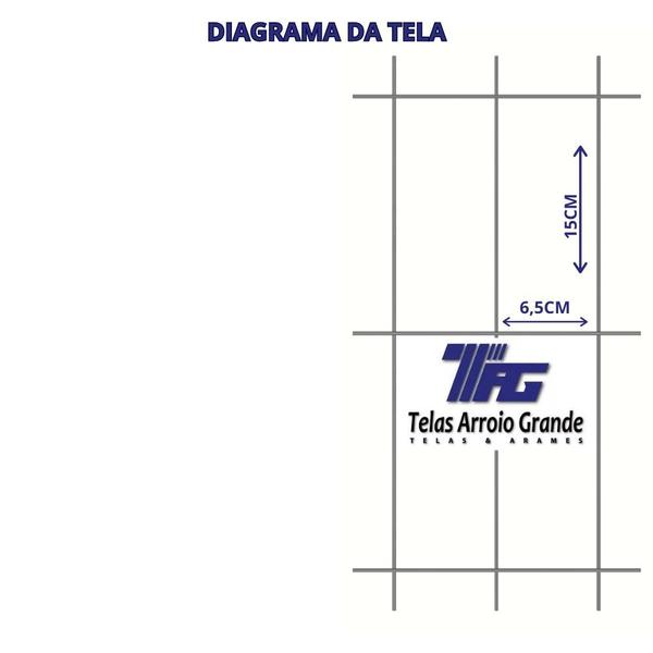TELA SOLDADA TAG MALHA 6,5x15cm FIO 2,30mm RL 25X1,2m - TAG ALAMBRADOS Imagem de TELA SOLDADA TAG MALHA 6,5x15cm FIO 2,30mm RL 25X1,2m