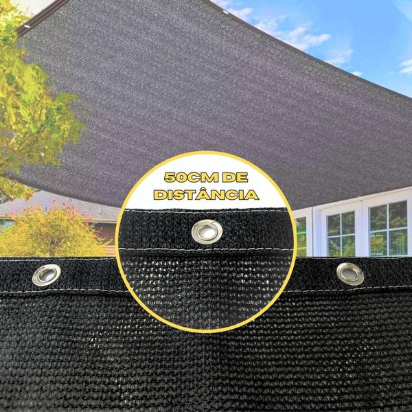 Tela Sombra Cobertura Toldo Carro Garagem 2x7 Bainha Ilhos - Solpack Agronet Imagem de Tela Sombra Cobertura Toldo Carro Garagem 2x7 Bainha Ilhos