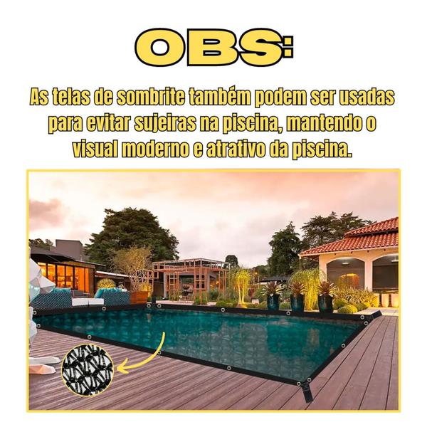 Tela Sombra Cobertura Toldo Carro Garagem 2x7 Bainha Ilhos - Solpack Agronet Imagem de Tela Sombra Cobertura Toldo Carro Garagem 2x7 Bainha Ilhos
