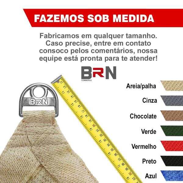 Imagem de Tela Sombreamento Decorativa 2x1 + Kit Instalação