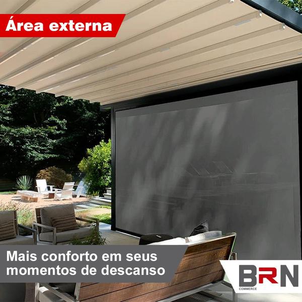 Imagem de Tela Sombreamento Decorativa 2x1,5 + Kit Instalação