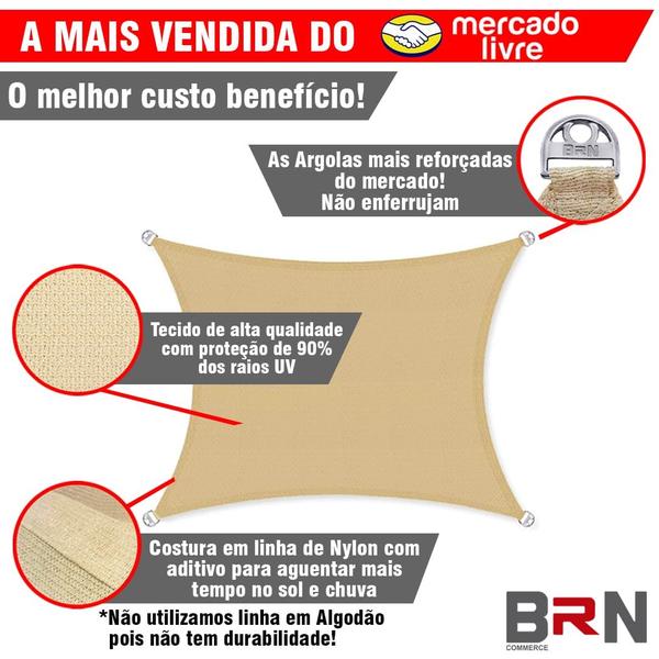 Imagem de Tela Sombreamento Decorativa 4x1 + Kit Instalação