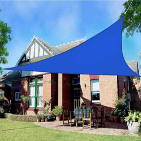 Imagem de Tela Sombreamento Solar Shade 4x3m Azul Com Kit Instalação Fácil Instalação Permeável Sombra