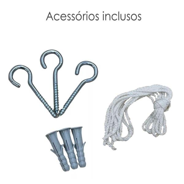 Tela Sombreamento Triangular Cinza 3x3x3 Mts +Kit Instalação - Têxtil Sauter Imagem de Tela Sombreamento Triangular Cinza 3x3x3 Mts +Kit Instalação