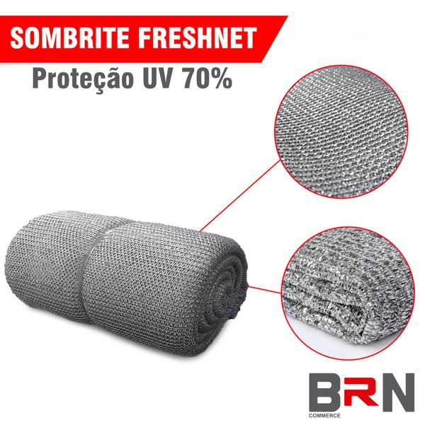 Imagem de Tela Sombrite 70 Freshnet Refletora Sombra Para Cultivo Delicado 4x10 Metros