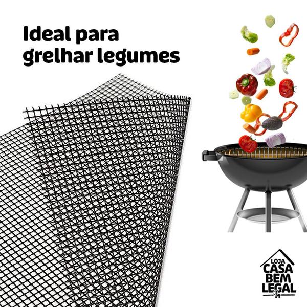 Imagem de Tela Tapete Grill Para Churrasqueira De Metal Flexível Forno