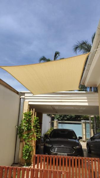 Imagem de Tela toldo shade sombreamento sombralux 5x4 areia