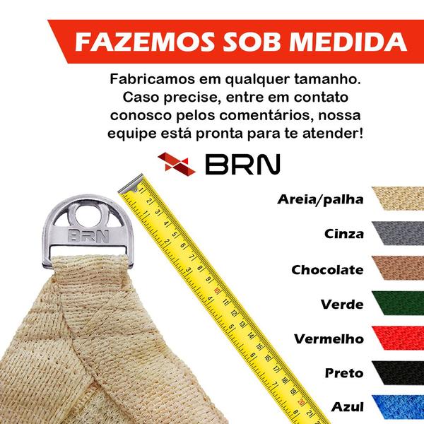 Imagem de Tela Toldo Sombreamento Cor Areia Cobertura Decorativa 3x2 Metros